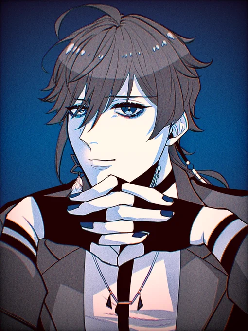 タグの企画にて透玄凛音さん( )を描かせて頂きました!ありがとうございました!#心象画廊  