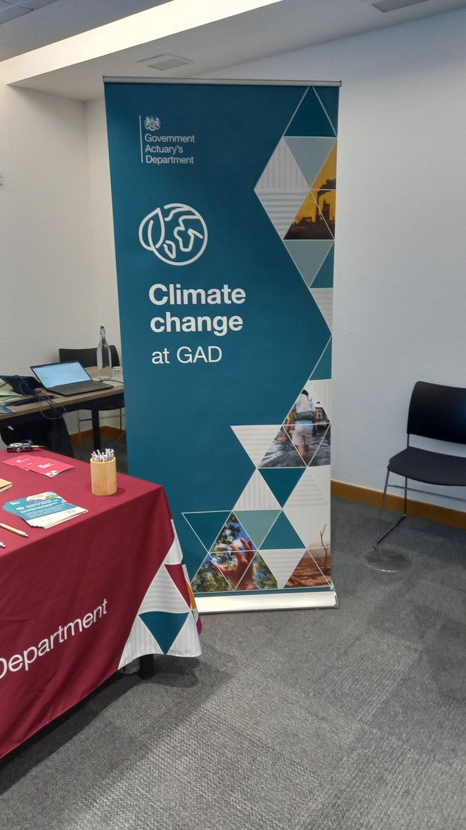 Fantastic range of climate focused projects and organisations at the #CSEN climate conference. The Govt Actuary's Department team are looking forward to presenting about Climate Change Risk & Uncertainty later.