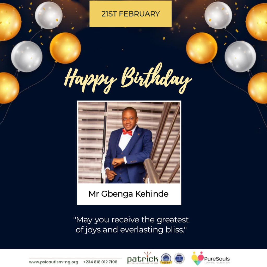 patrick_speech's tweet photo. God gives us gift as humans who are there to help everytime.
One of such is Mr Olugbenga Kehinde, we celebrate you today as you rejoice in grace and glory.
Happy happy birthday to you sir.
#birthday #birthdaycelebrants #patrickstaff #celebration #happybirthday God is Good Dayo https://t.co/EWKvB6THeV
