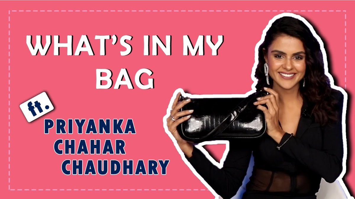 What’s In My Bag Ft. #PriyankaChaharChoudhary | Bag Secrets Revealed. Watch full video on our YouTube channel youtu.be/1zX17procz4