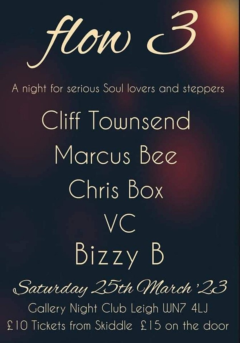 Stepper's delight. Saturday 25th March in Leigh, Wigan. Tickets from Skiddle 🎶