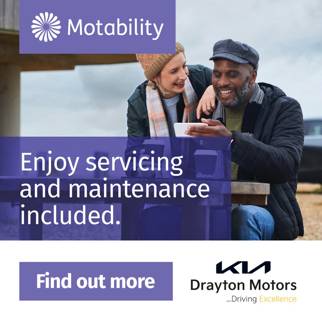 DraytonKia's tweet photo. Let #Motability take the stress out of car-ownership. With all servicing and maintenance included, you've got one less thing to worry about.

Talk to our experts to see if you're eligible for the Motability scheme today.
View our Motability offers here > https://t.co/LZS3lAugHm https://t.co/8XYoOjLLIZ