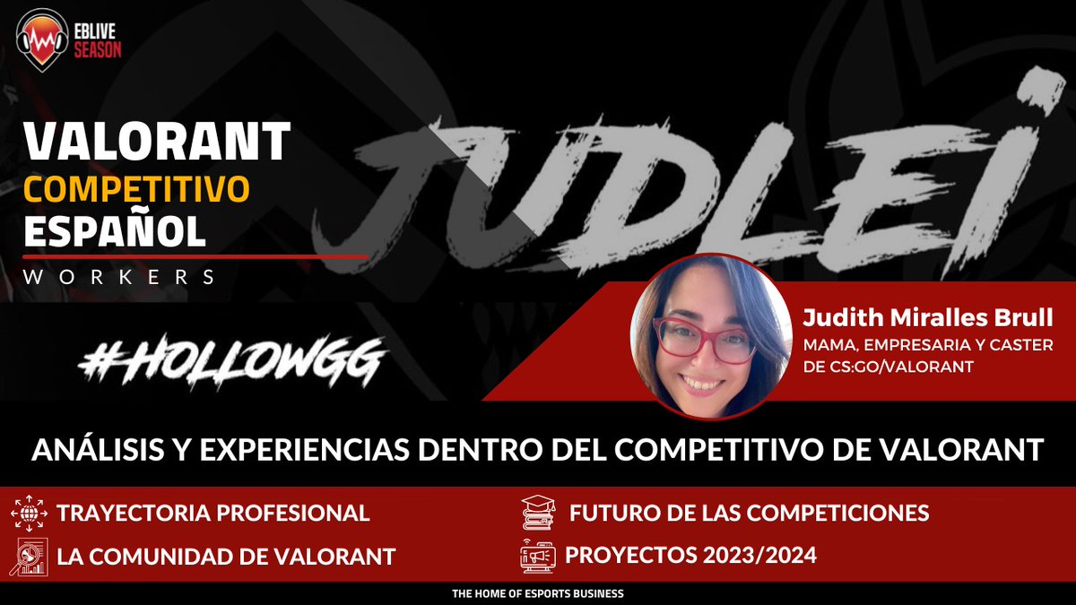 🎭 ¡Sabemos que hoy hay mucho carnavaleo por ahí pero también hay #EBLive! Hoy analizamos el competitivo de <a href="/VALORANTes/">VALORANT</a> junto a <a href="/Judlei_/">Judlei 🐈‍⬛</a>: mami, empresaria y caster🎙️ de CSGO y Valorant 🔫

⏰ 20:00 🇪🇸
📺 twitch.tv/esportsblive