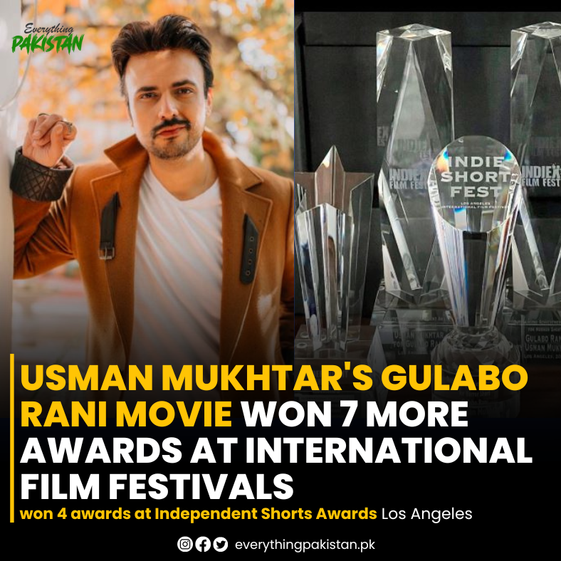 Usman Mukhtar horror film Gulabo Rani won seven international awards, including four awards at the Independent Shorts Awards Los Angeles.

#usmanmukhtar #GulaboRani #internationalfilm #internationalfilmawards #awards #independentshortsawards #ShortFest #LA #pakistanfilmindustry