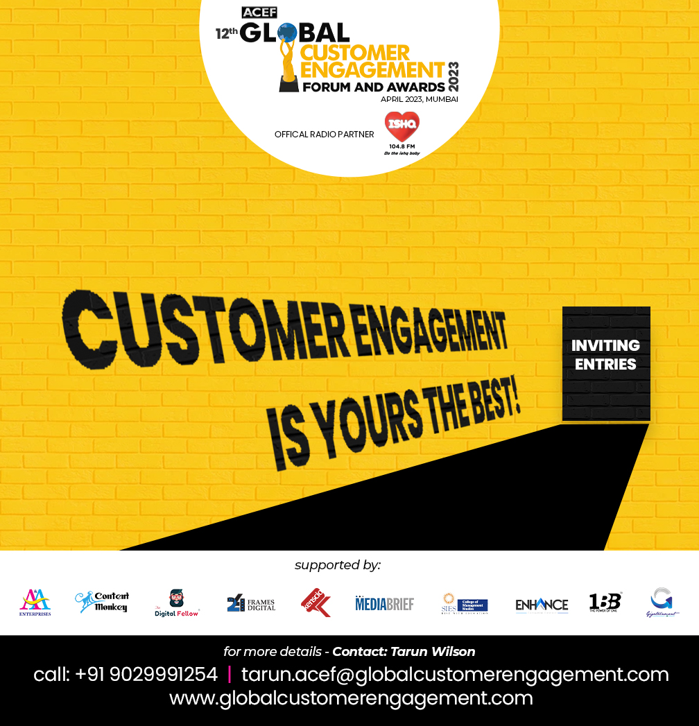 Feel free to check the details With Tarun Wilson - Head of Marketing @ +91 9029991254

Recognizing the best Customer Engagement (Campaigns, Creatives, Activities) - For award categories visit: lnkd.in/dNaS-FcU

#ACEF #digitalmarketing #mobilemarketing #Radio 
 #Events