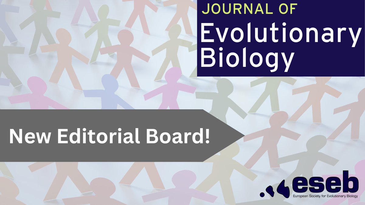 JEvBio's tweet photo. We are delighted to announce our new #editorialboard!
⭐️Expertise reflecting increasing complexity of #evobio research
⭐️Greater diversity and representation of our research community
Read the official announcement from our EIC @MaxReuterEvo
👉https://t.co/yH0VlmGbg7 https://t.co/Gyq87XnLn3