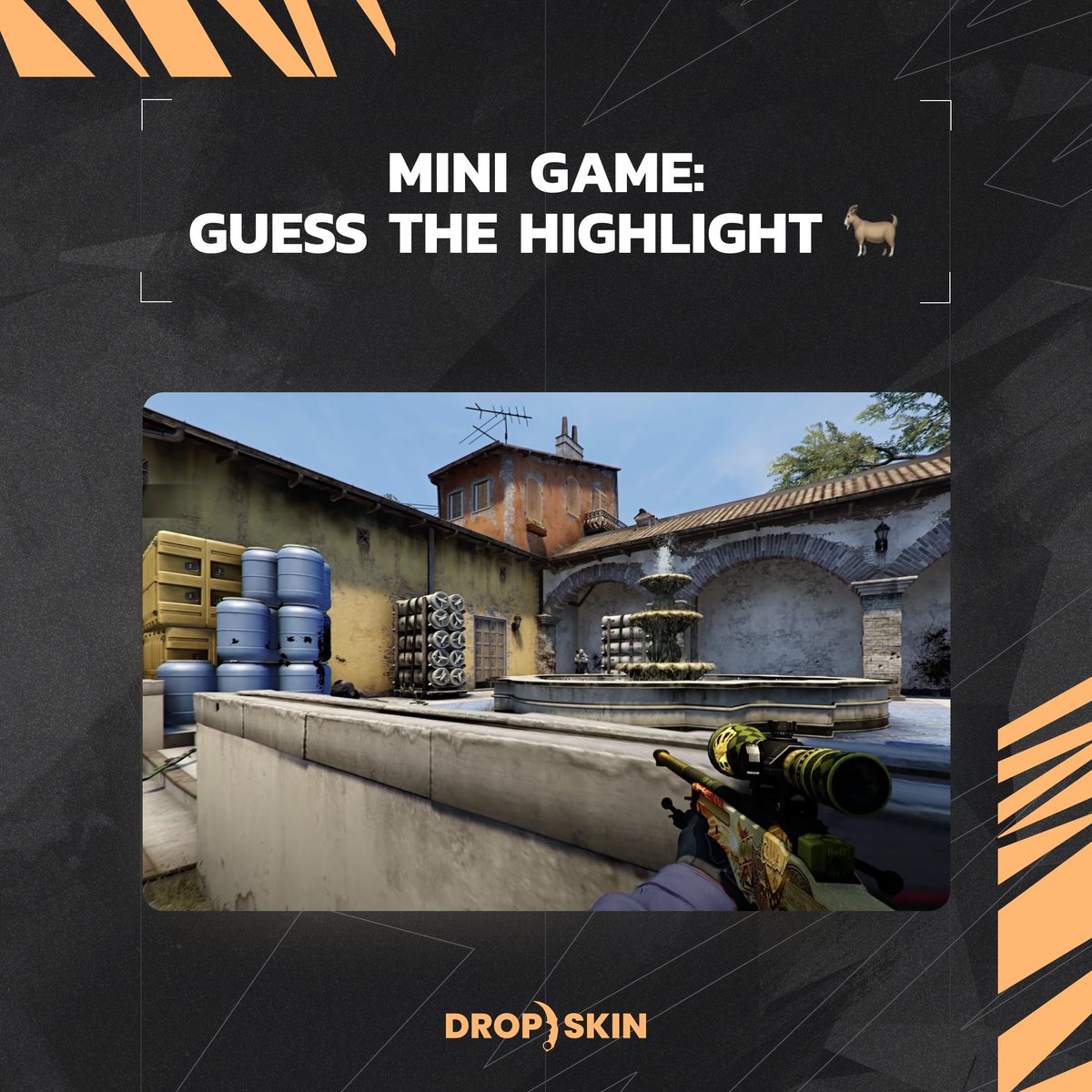 drop_skin's tweet photo. We got for you another challenging mini-game😈
.
Can you guess the highlight from image?😏😎
.
Small hint >> 👶🐐
.
.
#csgo #csgoskins #csgogiveaway #csgogiveaways #faceit #minigames #dropskin https://t.co/u3JZMyaatE
