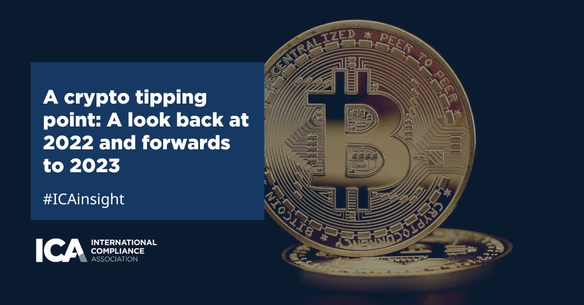intcompassoc's tweet photo. ⚡2022 was a turbulent time in the world of cryptocurrency.
We hosted a discussion in early February to review some of the big stories, and to look forward to what 2023 may bring. https://t.co/Iuvzf1BVuG
#crypto #ICAInsight #compliance #sanctions https://t.co/YPqDf3BCMa