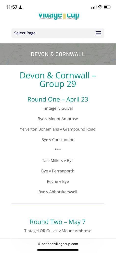 Village cup news - Round 1 YBCC play at home against <a href="/GrampoundRoadCC/">Grampound Road CC</a>