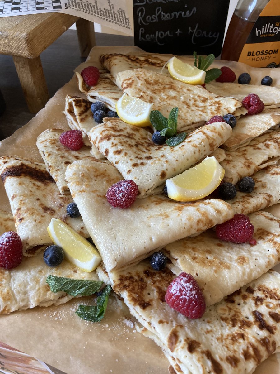 FosseBankSchool's tweet photo. Jane and her kitchen team have been cooking up a storm this morning, with pancakes for mains and desserts this lunch time! We are definitely in for a treat today😃
What toppings would you choose? 
#PancakeDay #pancakeday2023 #independentschool #lunch #toppings #savoury #sweet https://t.co/EY1AST9Rtf