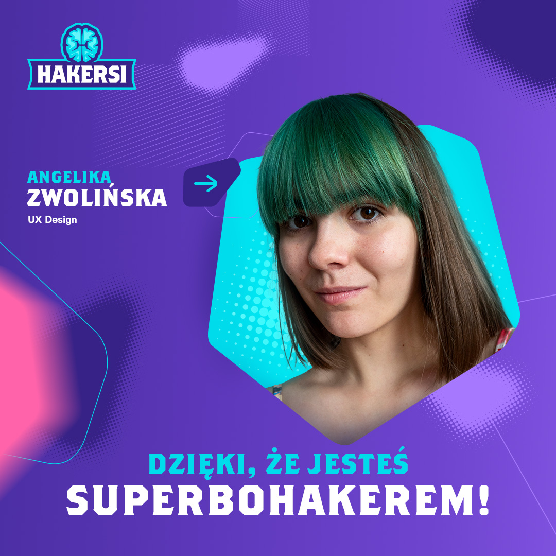 hakersiPL's tweet photo. Poznajcie #SuperBohakerkę! 
Zajęcia Angeliki, to prawdziwy hit i wiele pozytywnych wrażeń. Młodzi #Hakersi po raz pierwszy mogli dowiedzieć się czym jest UX Design i dlaczego jest tak ważny. Dziękujemy, że jesteś!💙 https://t.co/hosR9PEjlq