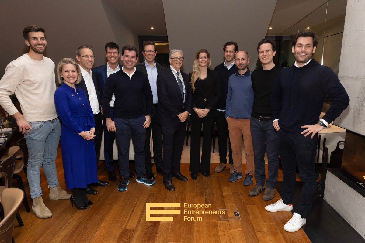 Dear <a href="/BillGates/">Bill Gates</a>, thanks for taking the time to sit down for dinner with us in #Munich and talk about #philantropy and the role of #Breakthrough #climatetech #innovation in the #EnergyTransition. I left inspired and invigorated!