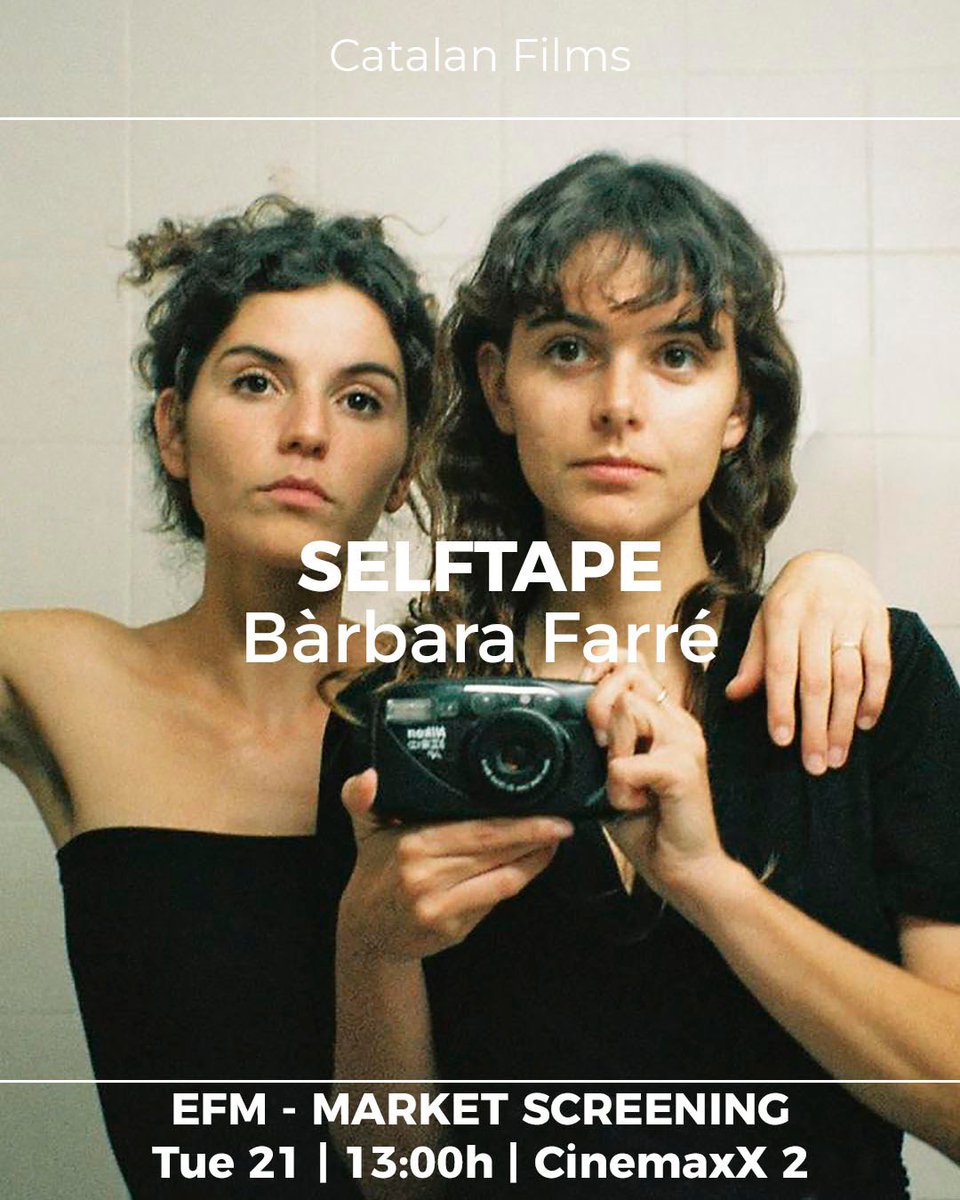 catalanfilms's tweet photo. Tuesday's #MarketScreenings 🐻 @berlinale @efm_berlinale
1️⃣ GIRLFRIENDS AND GIRLFRIENDS | @ZaidaMoore @beginagainfilms
2️⃣ SICA | @SubiranaCarla @latidofilms
3️⃣ SELFTAPE | @filmax
🎬 Catalan market screenings: https://t.co/NvgXzqY8Ws https://t.co/e5FrZNFuZ1