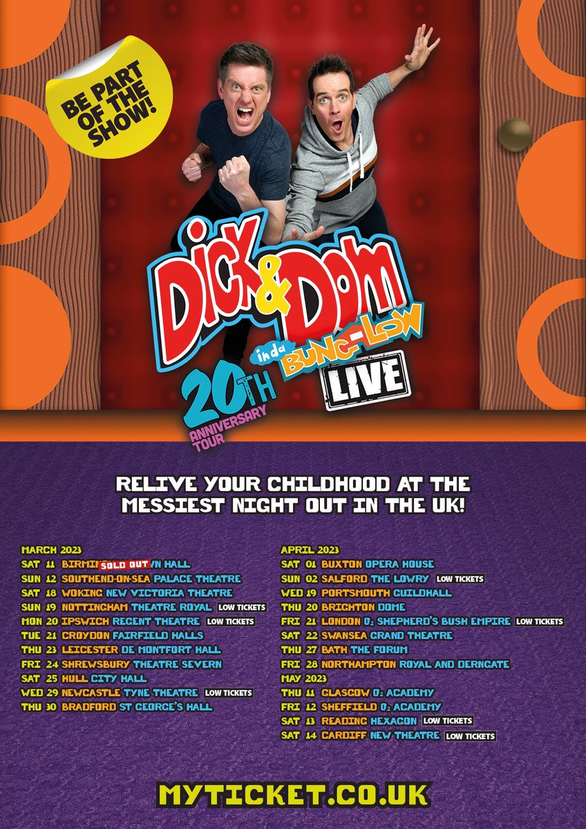 Birmingham SOLD OUT!! Low ticket warning ❗️myticket.co.uk/artists/dick-a…