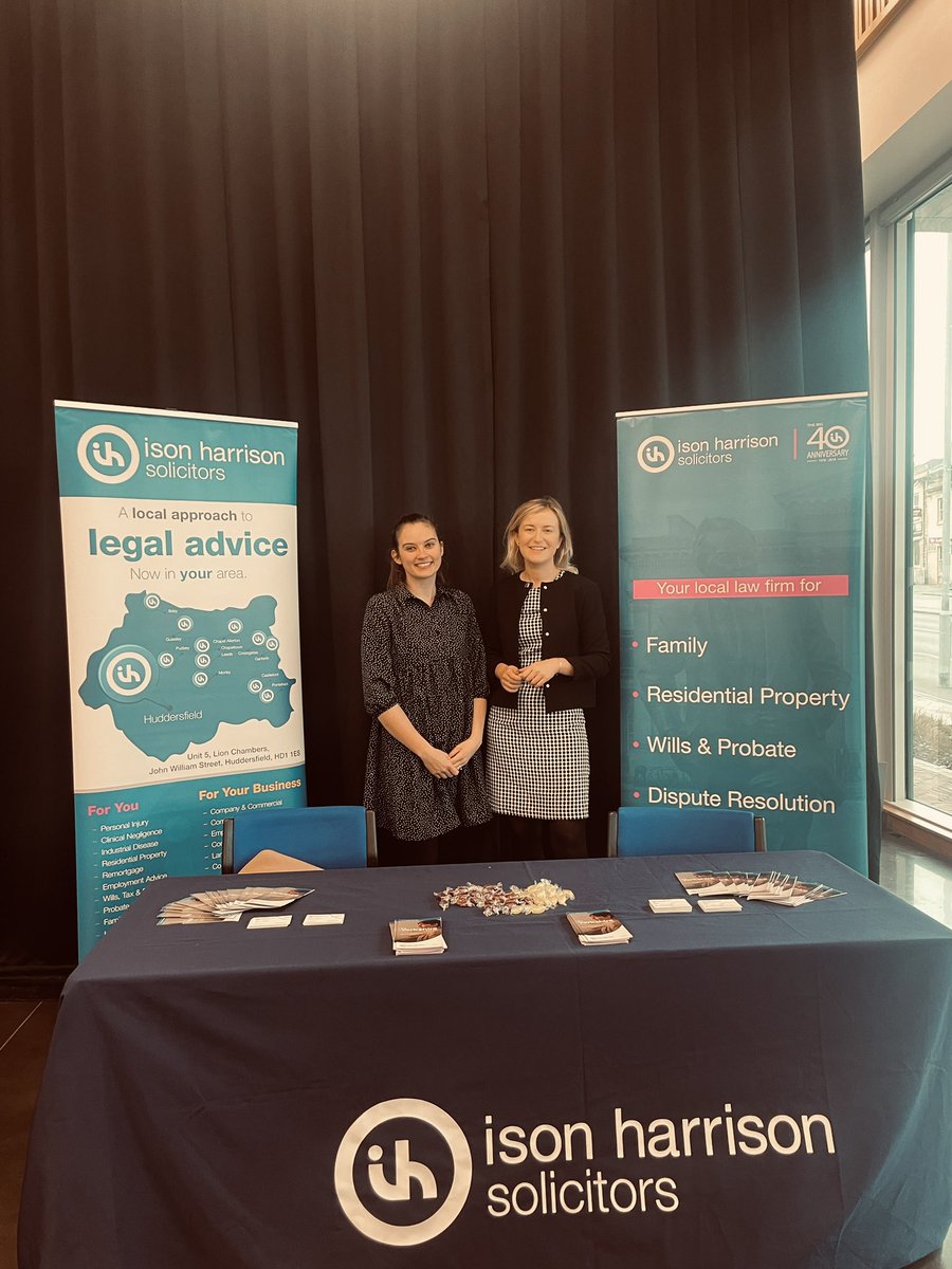 Our solicitors Amy and Jessica are at the University of Huddersfield Law Careers Fair this afternoon. Pop in and say hi! <a href="/huddlaw/">Hudd Law</a> <a href="/HuddersfieldUni/">University of Huddersfield</a>
