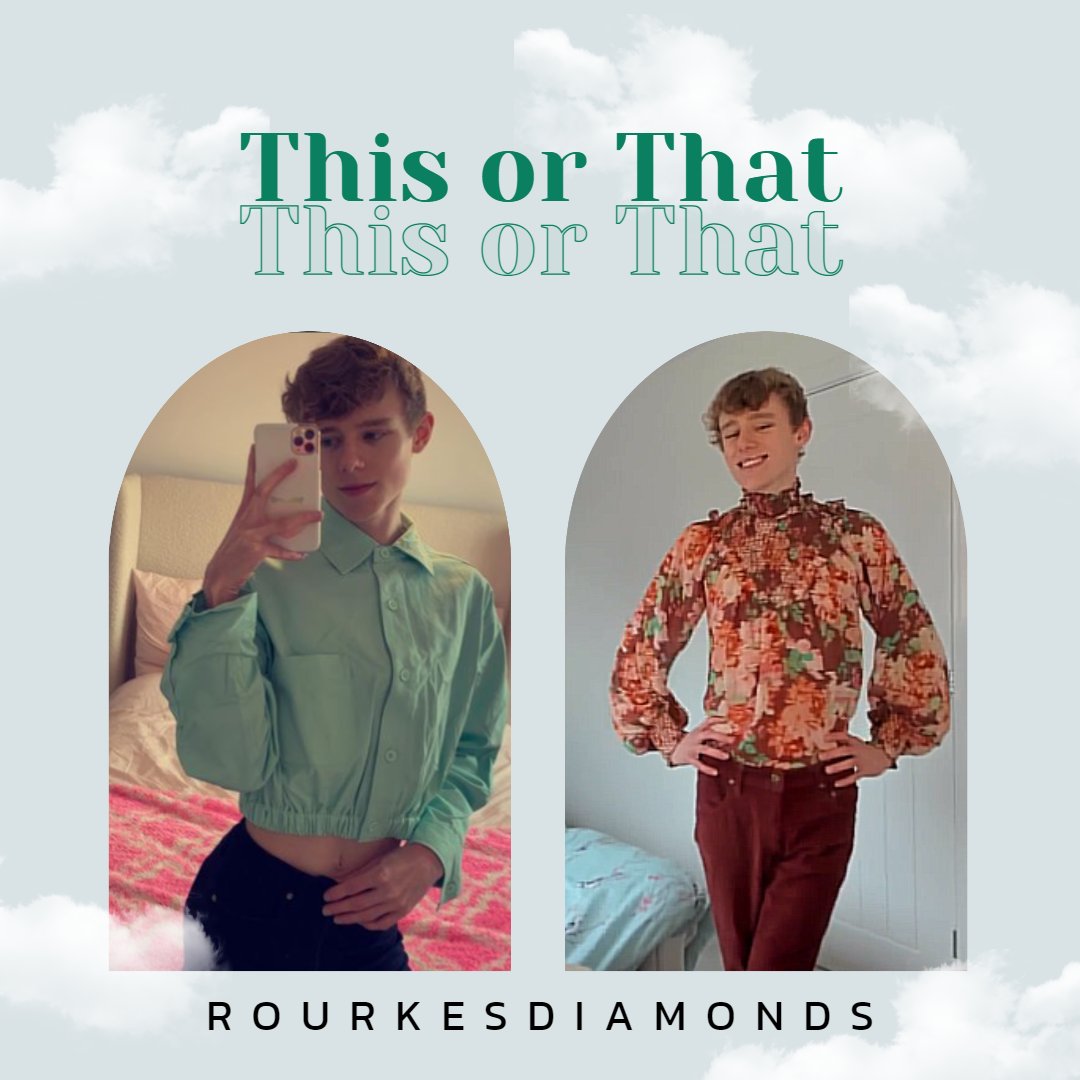 🌸🌼 this or that 🌼🌸

@rourkesdiamonds
Naked #OF or Outfit #YouTube ? 
Beauty Princess #instagram or pro player #twitchtv ? 
Info on #twitter or having fun on #Discord ? 

This or that? What you diamond choosing? All links below
linktr.ee/rourke