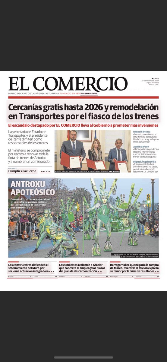 Lleng7's tweet image. Hoy hay dos redacciones sonriendo porque su magnífico trabajo tiene consecuencias. Enhorabuena @inoriega, @MarcelGG. Cosas que no se sabrían sin periódicos