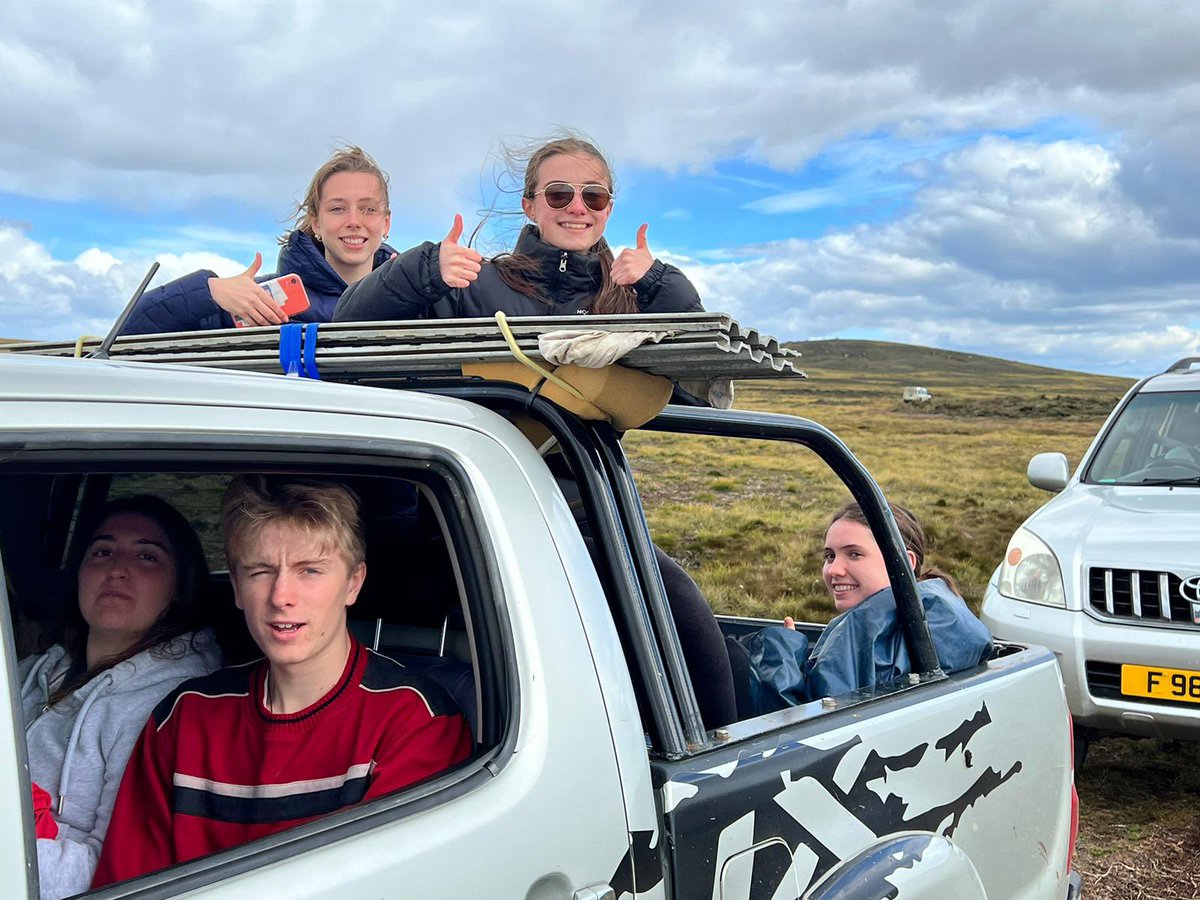 Falklands40Comp's tweet photo. For the last day on this trip to the #Falklands, the student @Falklands40Comp winners were able to round off an amazing week with a highlight of the #FalklandsIslands, the amazing #VolunteerPoint King #penguin colony.@FITBTourism @teachlearnwar @AlPinkerton @mcbenwell @Benfogle https://t.co/PVDACovlGt