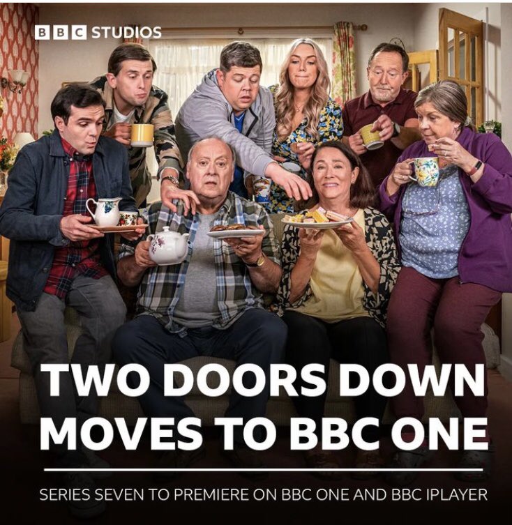 Series 7 is moving to @BBCOne 😎🎥 

#TwoDoorsDown 

Love you all 
Jx ❤️

@bbcstudios @bbccomedy