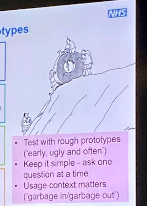 keikotoma's tweet image. "Prototypes need to be early, ugly, and often. Build confidence and momentum."
Good fun with useful reminders at #QSIR training today. 

#QI #prototype #data #analysis  #Healthcare #NHS