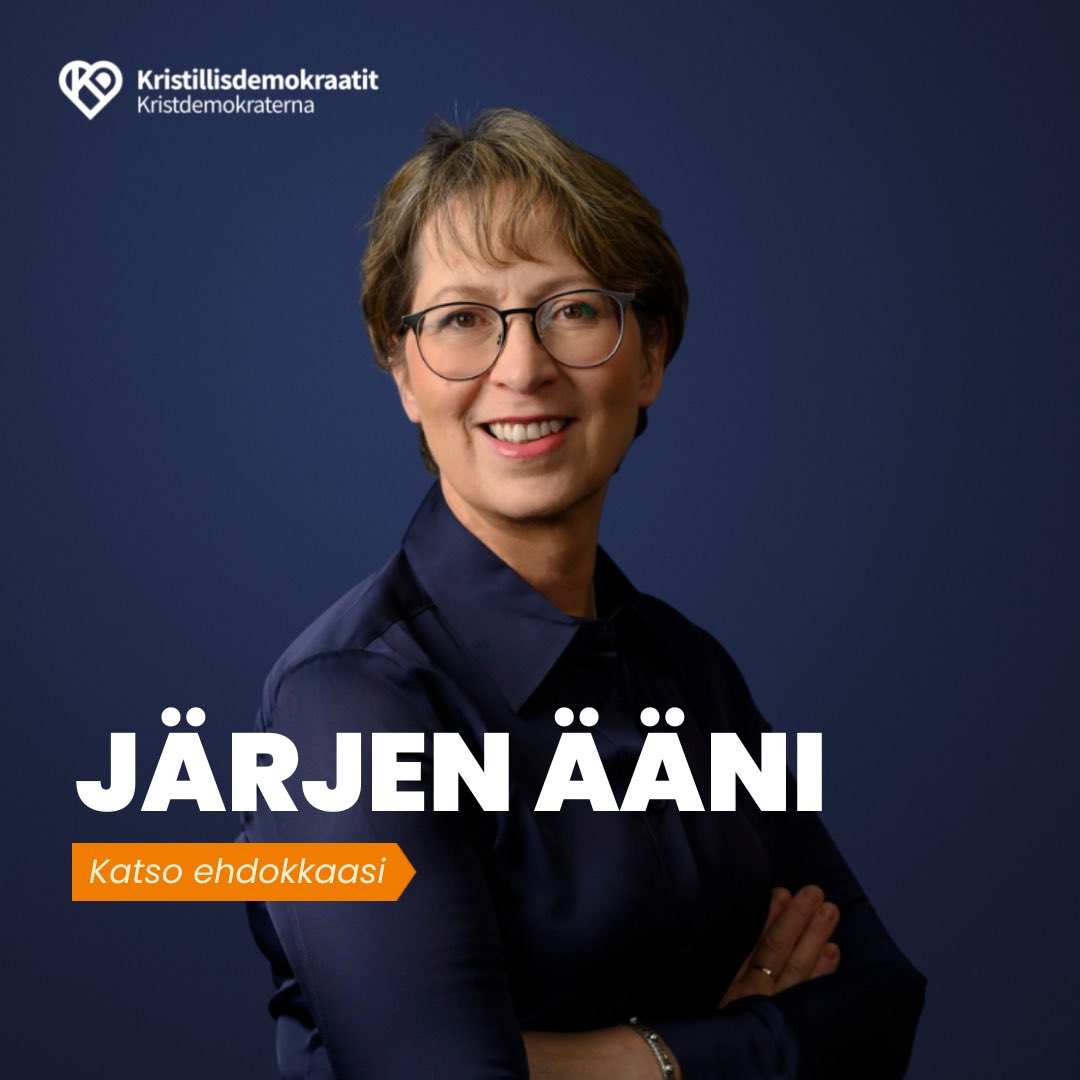 KDpuolue's tweet photo. Suomi tarvitsee suunnanmuuttajia! 

Valitse eduskuntavaaliehdokkaasi Kristillisdemokraattien ehdokkaiden joukosta. Löydät ehdokkaamme vaalipiireittäin ehdokasgalleriasta: https://t.co/hojdz86ysC 

#kdpuolue #JärjenÄäni
#eduskuntavaalit https://t.co/gsy5lEn4mx