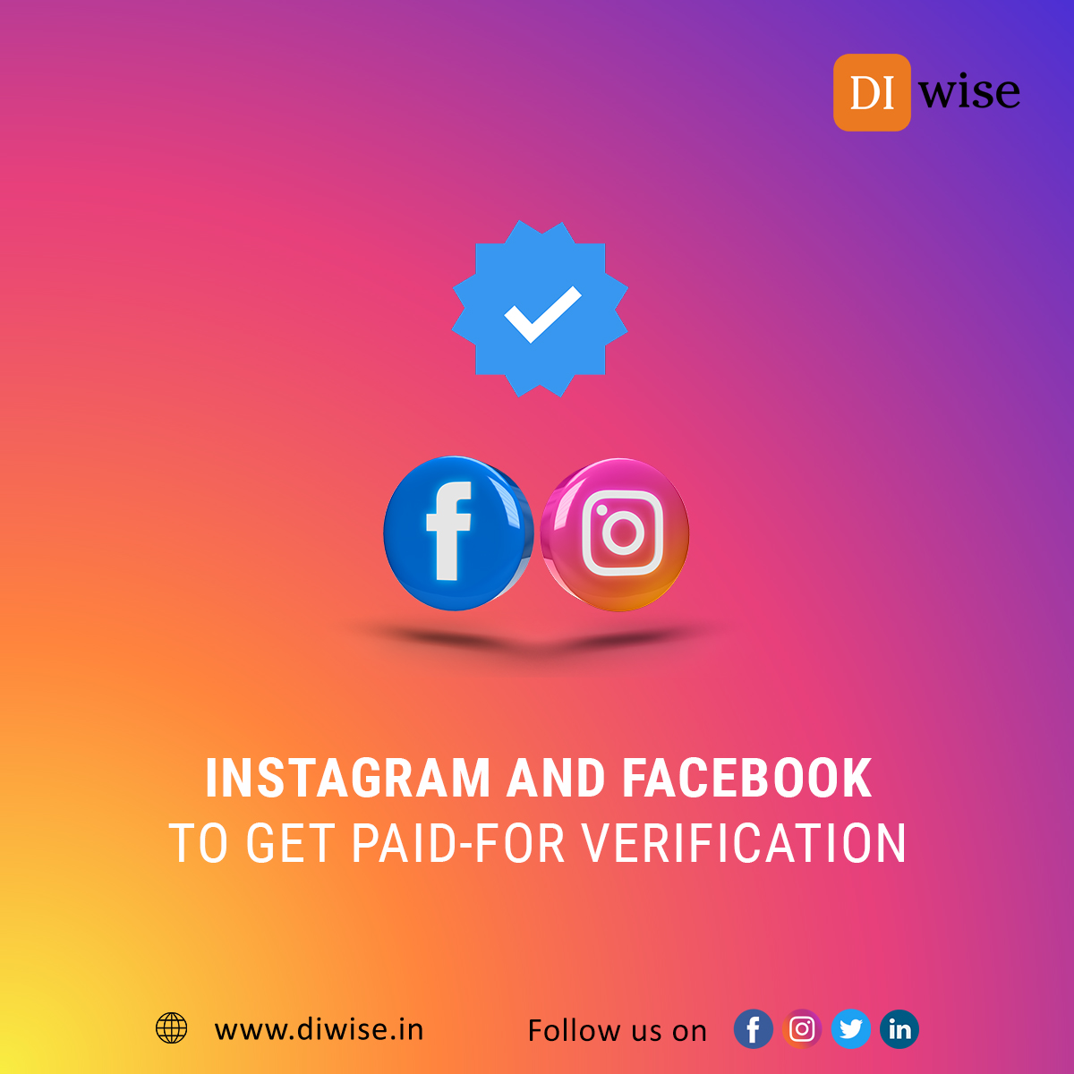 DIwiseLtd's tweet photo. #meta has announced that #instagram and #facebook users will be able to pay for a verification badge moving forward. This service will cost $11.99 per month and will first be available in #australia and #newzealand.

#Diwise  #markzuckerberg  #socialmedia #security   #verfied https://t.co/YWCRZ2Gj4K