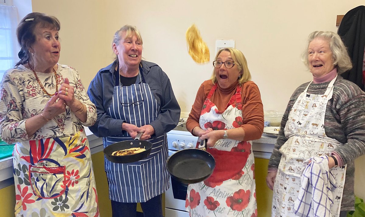 FLIPPING nice pancakes being served right now at the Church Room until 1.30pm. #WintertonOnSea #PancakeDay #ShroveTuesday