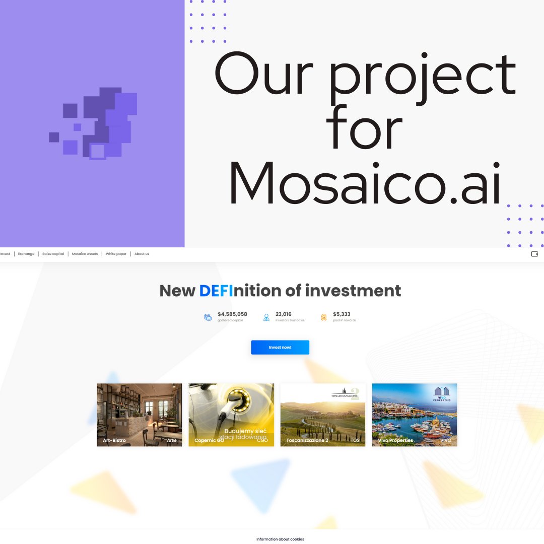 skills_forge's tweet photo. Our project 💜

Check out our website to find out how we helped our client👇🏻
https://t.co/ItL7EyaYxd

One of our clients, a company that wanted to tokenize its assets and improve its blockchain platform, asked us for help.

#software #blockchain #platform #tokenize #technology https://t.co/ngkwCOjDWn