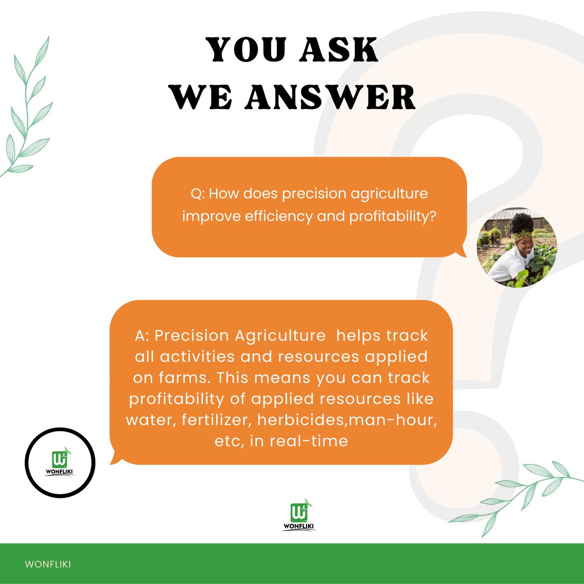 wonfliki's tweet photo. We are here to answer all your questions!
Send your questions to our Dms or in the comment section.
#farmknowledge #precisionagriculture #wonfliki https://t.co/UePyXarEaF