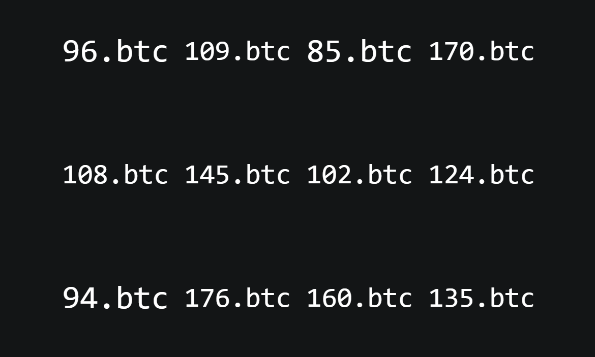 Heads up: Someone's inscribing a number of BNS-looking text onto Satoshi's.
These are not <a href="/bns_dao/">BNS DAO</a> names - BNS neither exists nor runs on Ordinals; OI's lack the ability to run a name service. Someone is likely going to sell them to folks who dont know better. Be safe out there.