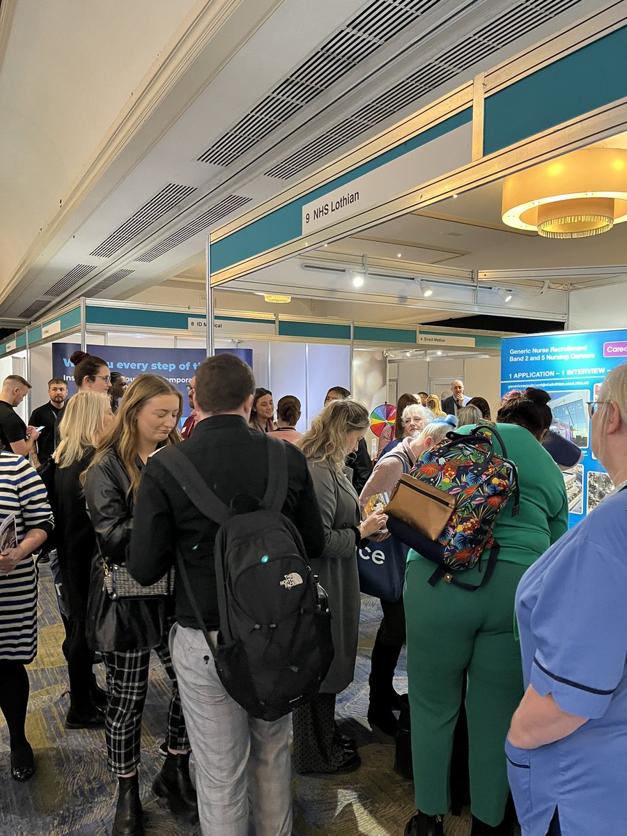 fiona_gaskell's tweet photo. Great day meeting both student nurses and Registered nurses from across Scotland @RCNiNursingJobs. Come and say hello at NHSLothian stand @gillian_mcauley @AgnesRitchie10 @almac1405 @LTriseliotis https://t.co/idSRh3syWZ