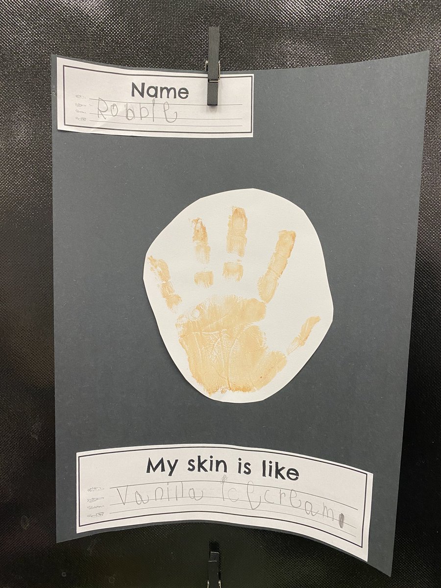 CaitlinRadice's tweet photo. In honor of Black History Month our Kindergarteners did my favorite annual activity❤️ Mixing paint to find their perfect skin tone!🤎🤍🖤 #TheColorOfUs https://t.co/fhDCb0PBZo