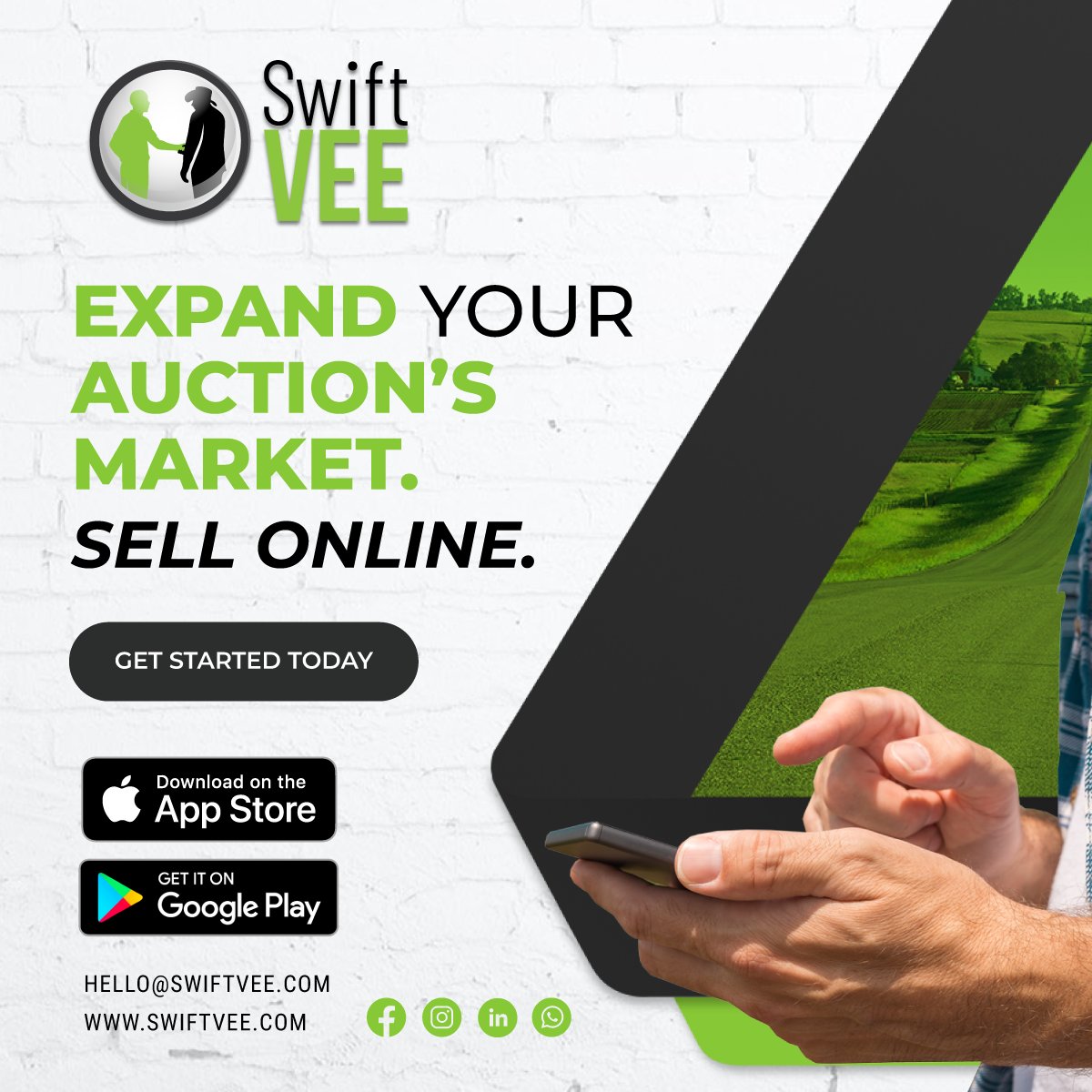 TeamSwiftVEE's tweet image. Reach more potential bidders by giving them the option to bid online on your auction.

Book your online auction with SwiftVEE today: auctions.swiftvee.com/partners/onlin…

#swiftvee #onlineauction #auction #bidonline