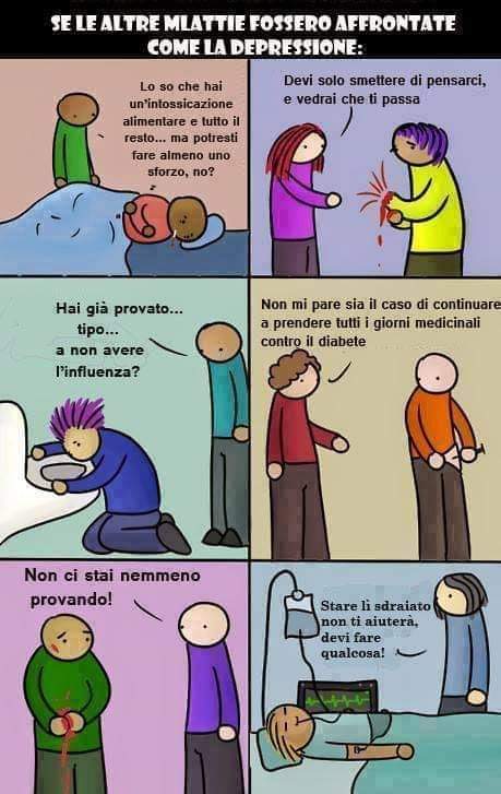 Rotelli_MD's tweet photo. Se le altre malattie fossero affrontate come la #depressione: https://t.co/v0poB4Y5rm