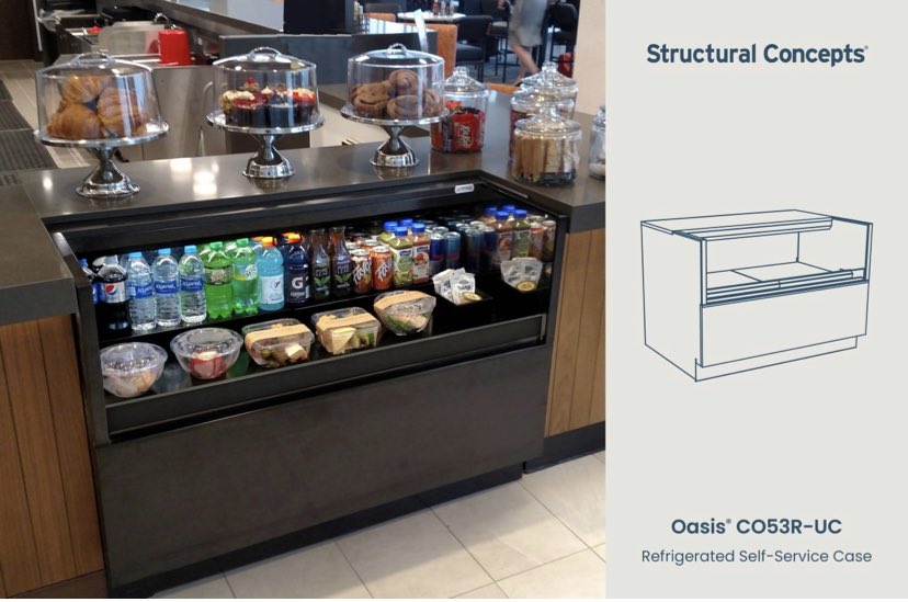 CollisGroupInc's tweet image. Take advantage of unused counter space with a Structural Concepts undercounter grab &amp;amp; go! 
#grabandgo  #foodservice #structuralconcepts #collisgroupinc