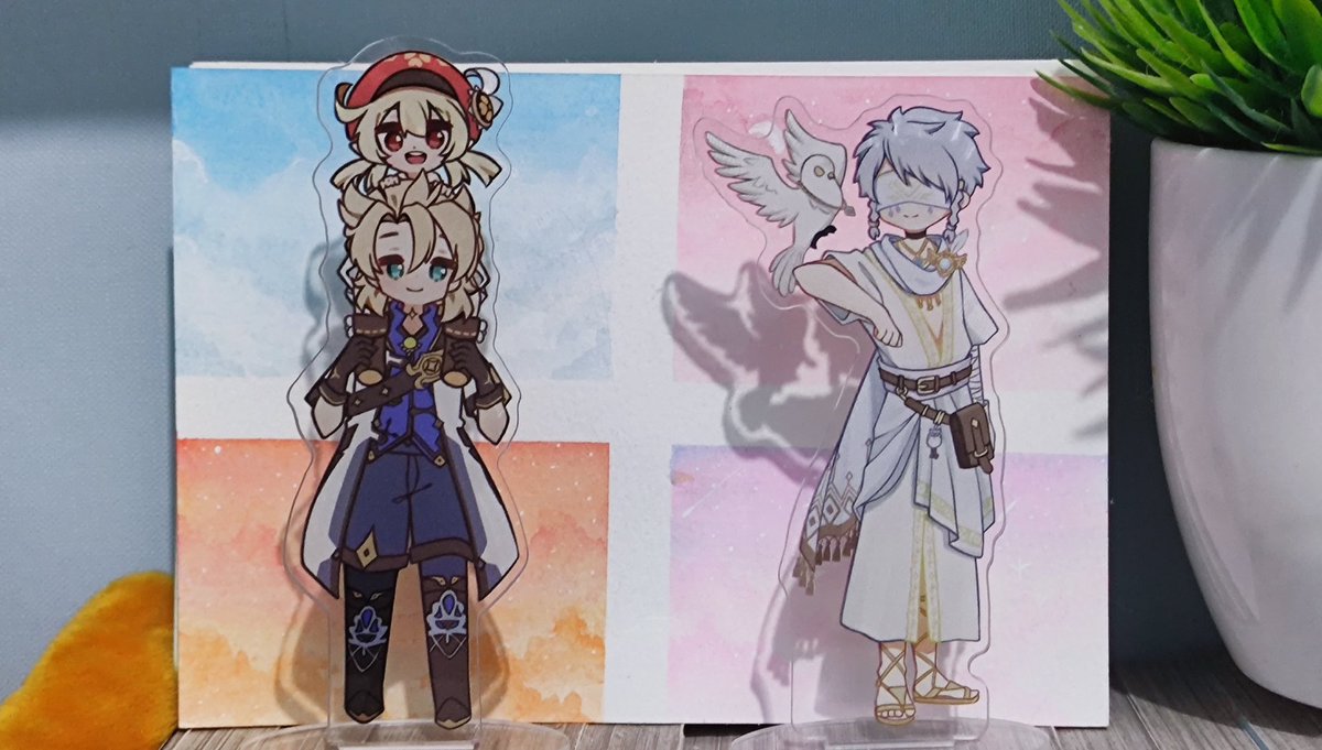 Reitoustars's tweet photo. Albedo Klee and Seer white standee preview.. the pre order still open for pick up and mail order!

https://t.co/CMp3YG2Imn

#comifuro16 #GenshinImpact #IdentityV https://t.co/PzeUXmHq5m