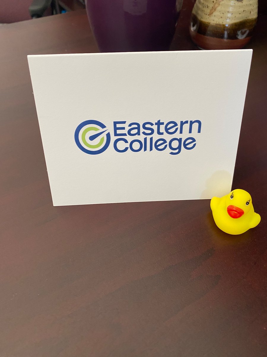 Our Lucky Ducky draw is happening today! 3 lucky staff members will receive a little gift from Eastern College. Thanks to @easterncollege      & our parent, Laura Stillwell for donating these gifts for our staff. @ASD_West