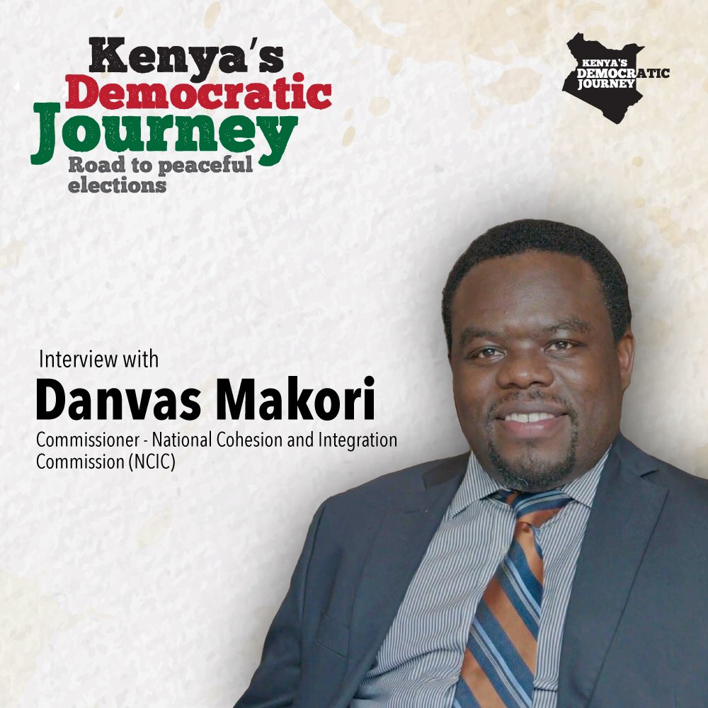 🎥We interviewed Danvas Makori, Commissioner, <a href="/NCIC_Kenya/">NCIC Kenya</a> for our upcoming  Film-documentary titled “Kenya‘s Democratic Journey.” - Road to peaceful elections.

The full interview is on our YouTube Channel :  youtube.com/watch?v=qDuwhf… 

#eces #electoralassistance #eces4democracy