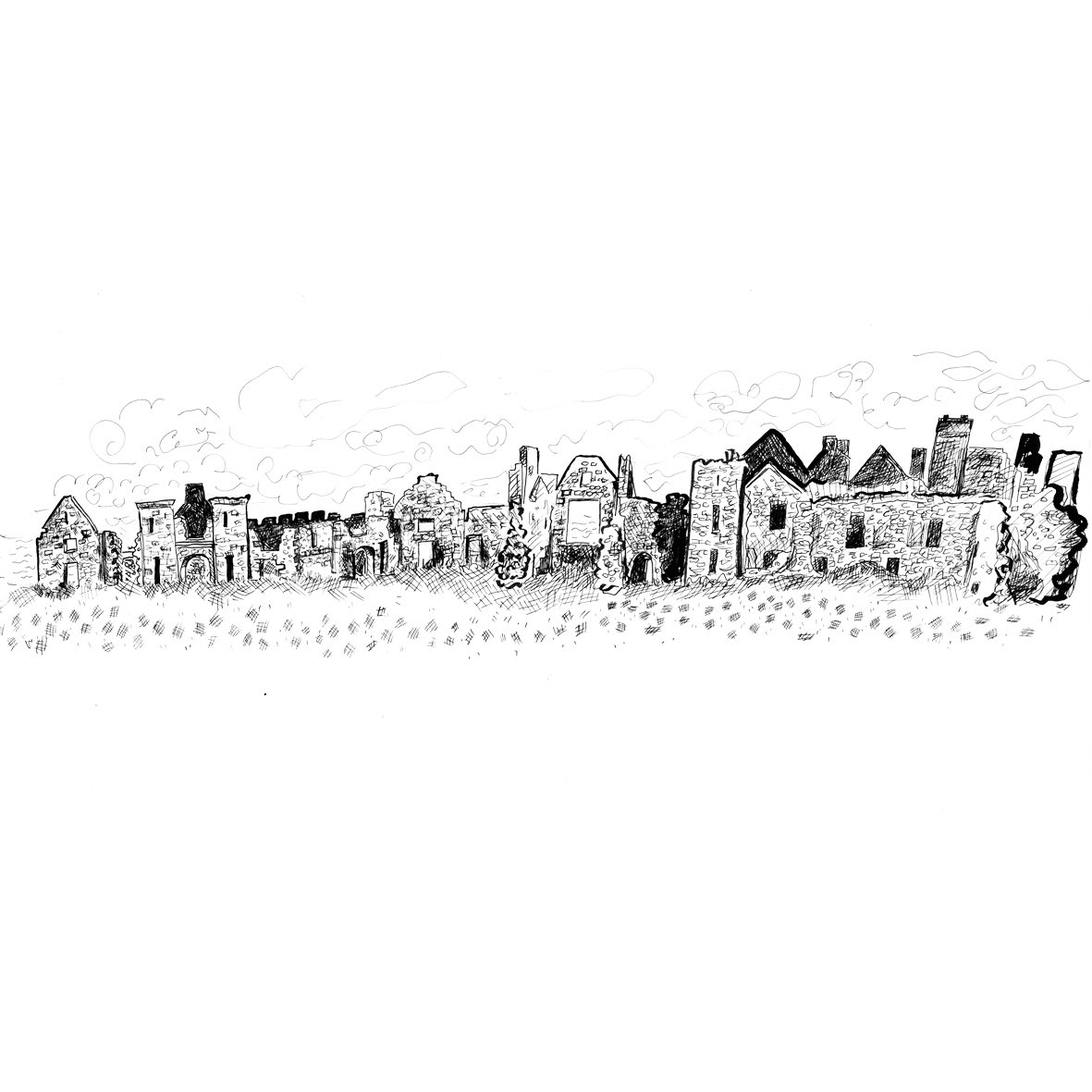 I’ve been #drawing places around Aberdeen #slainscastle #crudenbay #aberdeen #aberdeenshire #visitscotland #peterhead #drawdrawdraw #sketchbook #trave #scottish #castle #scottishcastle #scottishcastes #visitaberdeenshire @VisitScotland @visitabdn