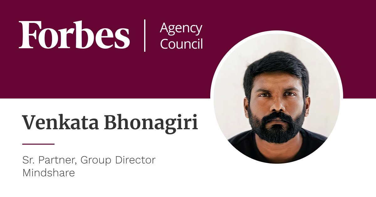 Meet our new member! We're excited to welcome <a href="/rvbhonagiri/">Venkata R Bhonagiri</a>, Sr. Partner, Group Director of <a href="/mindshare/">Mindshare</a> to Forbes Agency Council, the vetted community of agency executives. 

Are you our next Forbes Councils member? Find out: hubs.li/Q01C954K0.