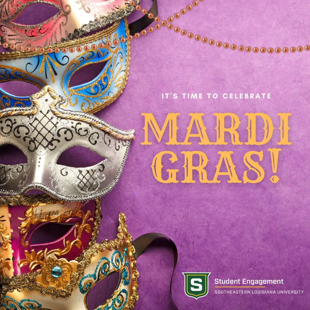 Happy Mardi Gras, Lions! 

#mardigras2023 #lionup #southeasternlouisianauniversity #lions #students #hammond