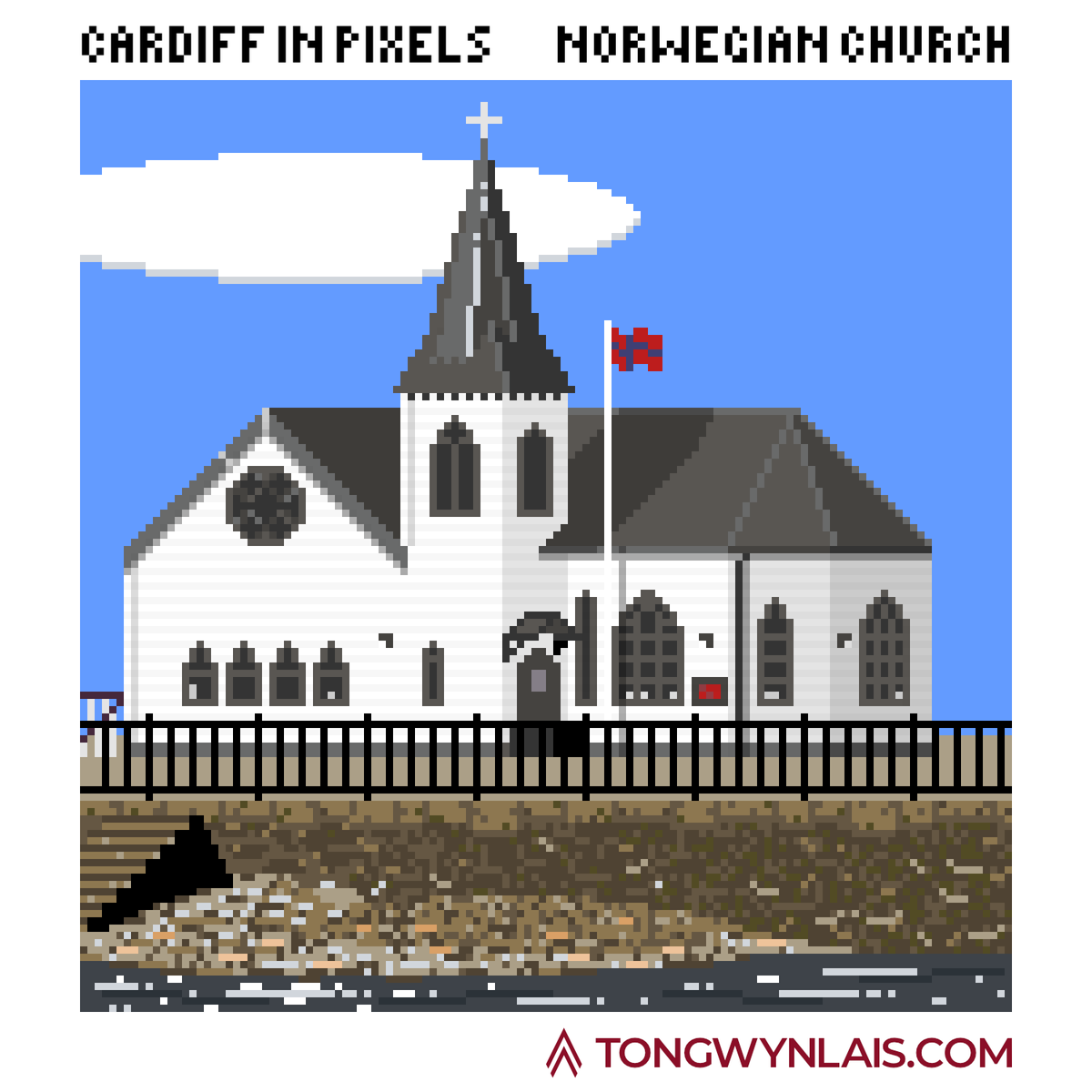 mytongwynlais's tweet photo. Another Cardiff landmark in pixels.
This is the historic @NorwegianChurch in Cardiff Bay.
(128x128 pixels)
#PixelCardiff #PixelArtCardiff #PixelTon https://t.co/ASPLLrvZRy