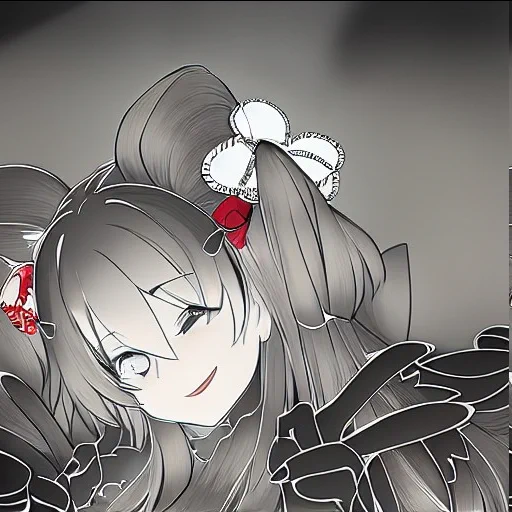 #AIartテスト手を髪の毛のパーツと判別したらしいまだまだままならない…私の代わりにはならない 