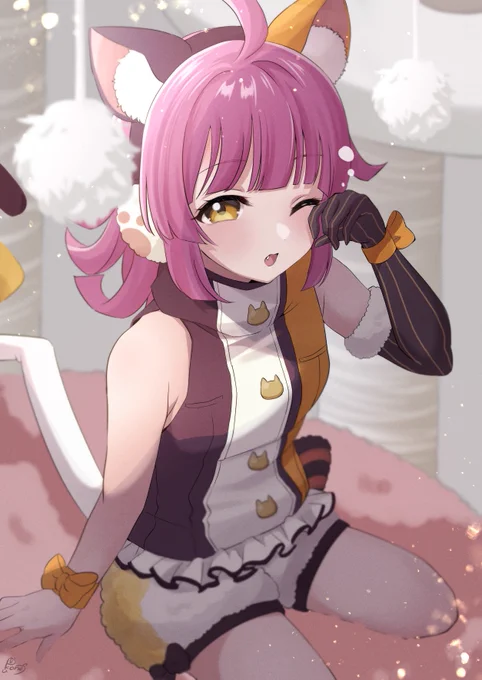にゃんにゃんな推し再掲 #猫の日 