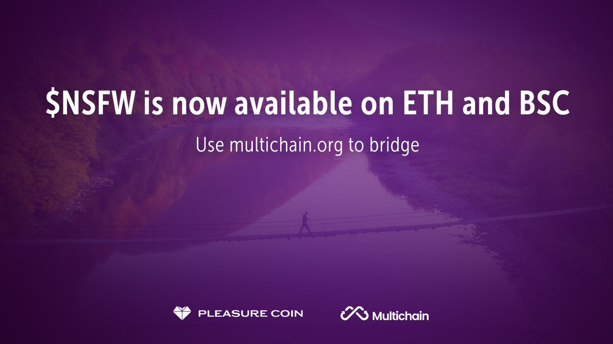 💜 Make sure you are following <a href="/Pleasure_coin/">Pleasure Coin 💜 (NSFW)</a>   and associated accounts to keep informed of all the Pleasure Network brands 👇
💜@Pleasurenifty
💜@PleasureLandcom
💜@Pleasurelycom
💜<a href="/NSFWPAYCOIN/">NSFWPAY</a>

#lfg #crypto #eth #bsc #multichain