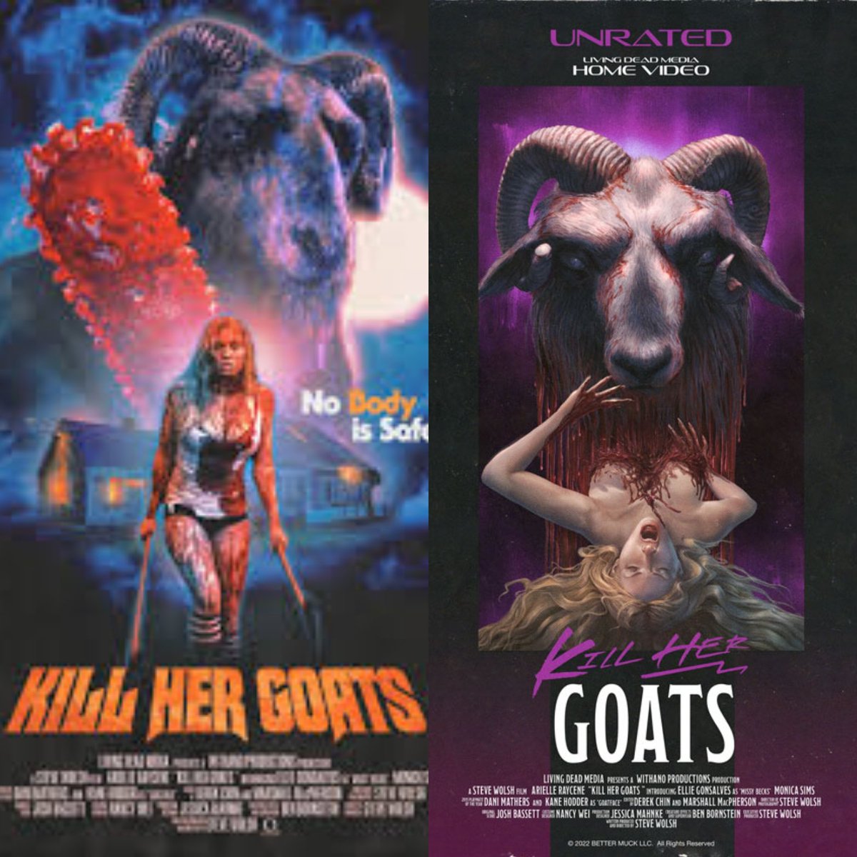 HorrorDepot1's tweet photo. Is anyone else excited about Kill Her Goats being released next month?
#killhergoats #HorrorMovies #vhshorror #slasher #goatface https://t.co/GLm9DsF0wl