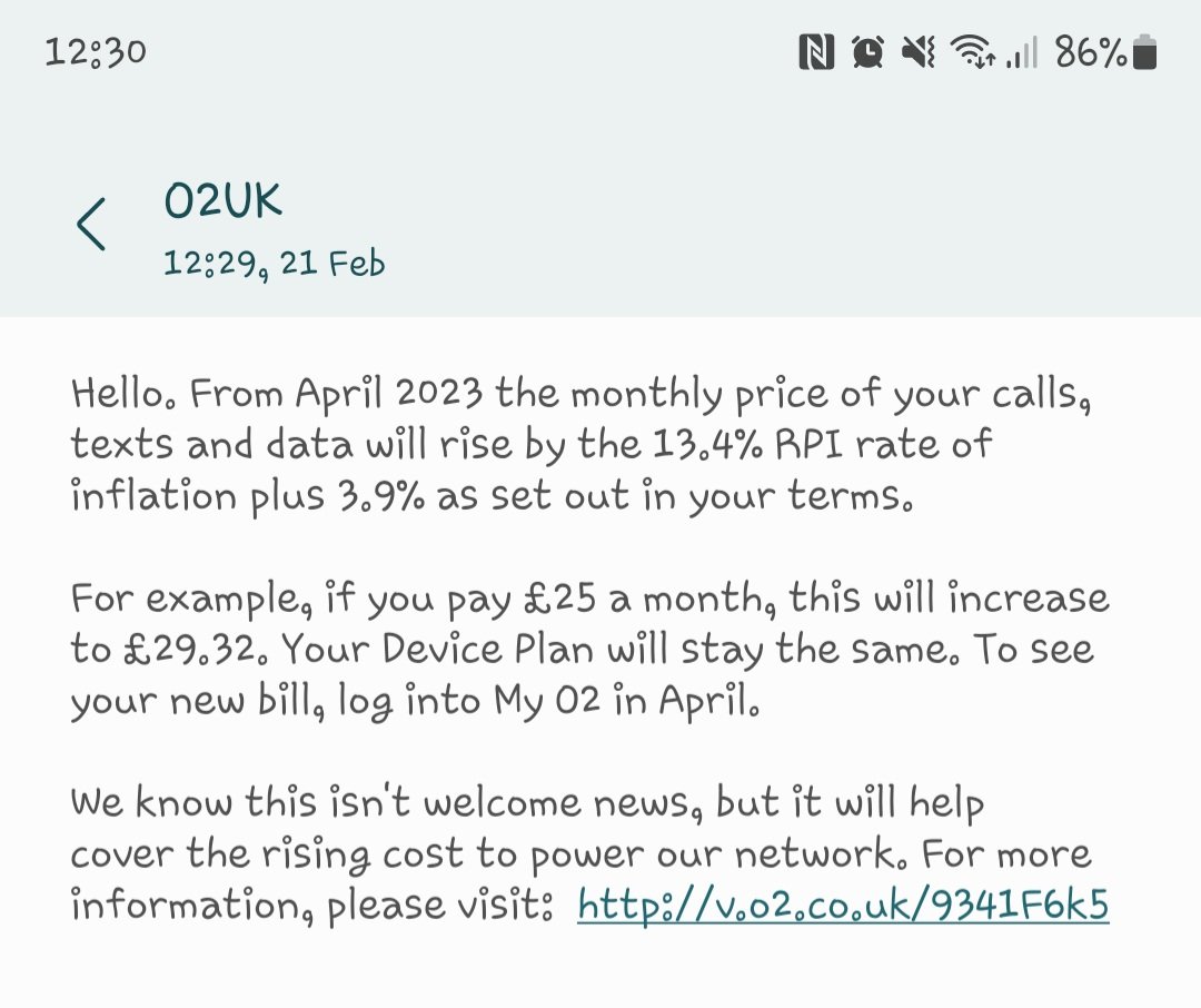 KampKaz's tweet image. Actual piss take. @o2 how can you justify this with a crap network?
You are gonna lose a LOT of customers. I am gutted I have 19 months left on my contract #PissTake #o2 #CostOfLiving