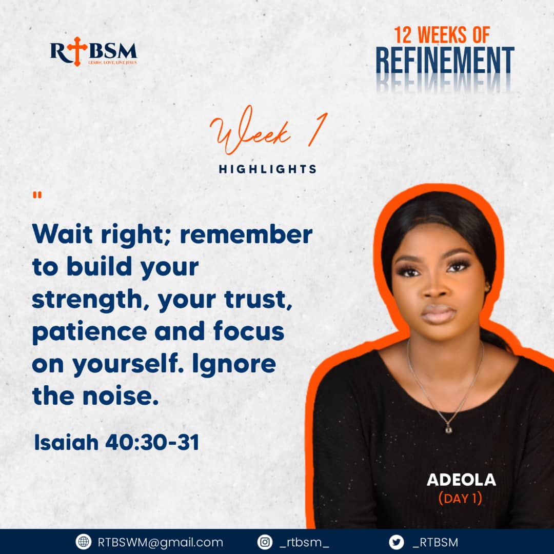 _RTBSM's tweet photo. Excerpts from Day 1 of 12 WEEKS OF REFINEMENT with Minister Adeola
#rtbsm #12weeksofrefinement #Christian #BibleStudy https://t.co/DaVN4mDWva