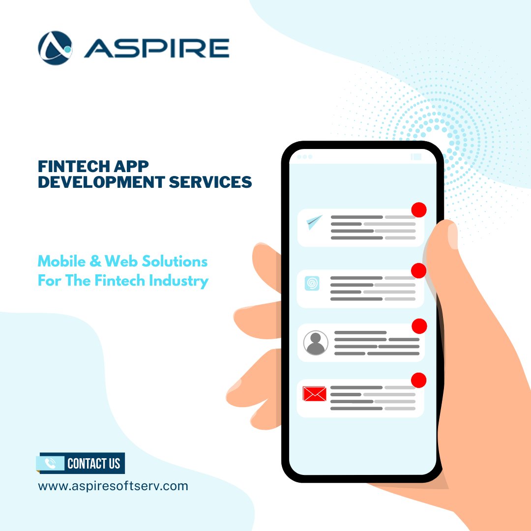 aspiresoftserv's tweet image. Partner with us and we'll make your fintech app ideas into a reality. Contact us today
Email: sales@aspiresoftserv.com
Contact: +919099078961
#fintechappdevelopment #financialappdevelopment #appdevelopment #softwaredevelopment #appdeveloper #fintech #aspiresoftserv #aspire