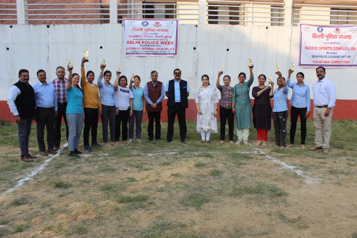 DP_Licensing's tweet photo. Celebrating #DelhiPoliceWeek Tug of War competition @DP_Licensing @LtGovDelhi @cp_delhi @SanjaySingh_IPS @opmips https://t.co/oW2axIgc4O